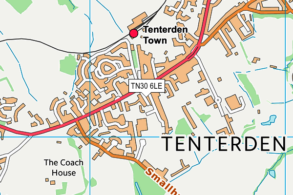 TN30 6LE map - OS VectorMap District (Ordnance Survey) TN30 6LE map - OS VectorMap District (Ordnance Survey)