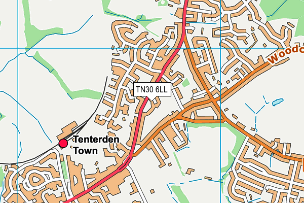 TN30 6LL map - OS VectorMap District (Ordnance Survey) TN30 6LL map - OS VectorMap District (Ordnance Survey)