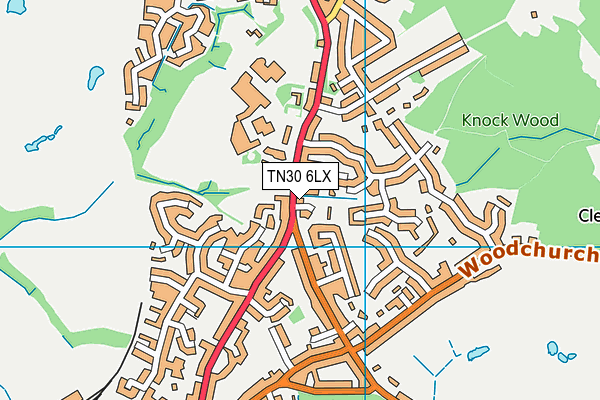 TN30 6LX map - OS VectorMap District (Ordnance Survey) TN30 6LX map - OS VectorMap District (Ordnance Survey)