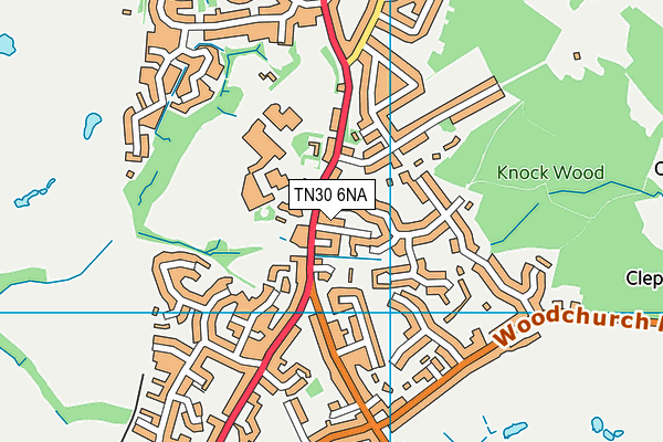 TN30 6NA map - OS VectorMap District (Ordnance Survey) TN30 6NA map - OS VectorMap District (Ordnance Survey)