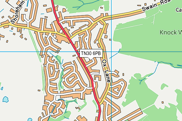 TN30 6PB map - OS VectorMap District (Ordnance Survey) TN30 6PB map - OS VectorMap District (Ordnance Survey)