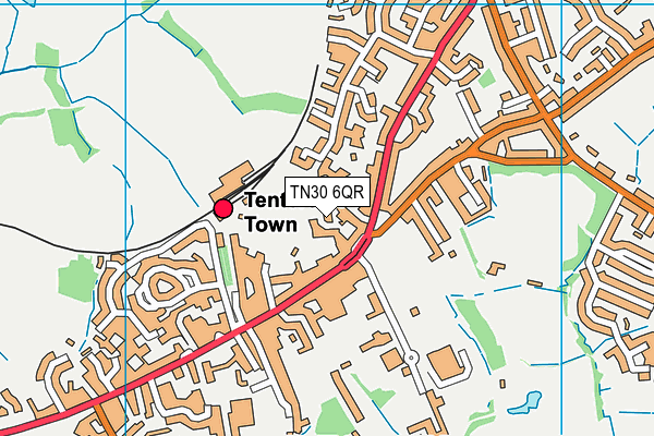 TN30 6QR map - OS VectorMap District (Ordnance Survey)