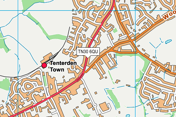 TN30 6QU map - OS VectorMap District (Ordnance Survey)