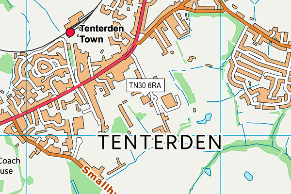 TN30 6RA map - OS VectorMap District (Ordnance Survey)