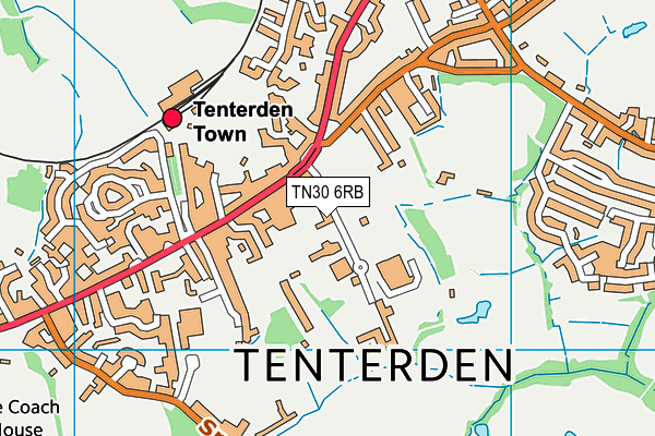 TN30 6RB map - OS VectorMap District (Ordnance Survey) TN30 6RB map - OS VectorMap District (Ordnance Survey)