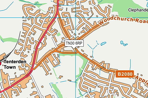 TN30 6RP map - OS VectorMap District (Ordnance Survey) TN30 6RP map - OS VectorMap District (Ordnance Survey)
