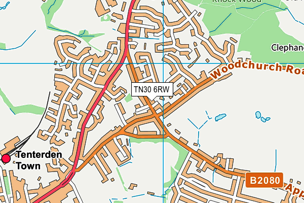 TN30 6RW map - OS VectorMap District (Ordnance Survey) TN30 6RW map - OS VectorMap District (Ordnance Survey)