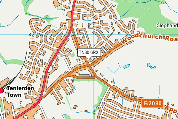 TN30 6RX map - OS VectorMap District (Ordnance Survey) TN30 6RX map - OS VectorMap District (Ordnance Survey)