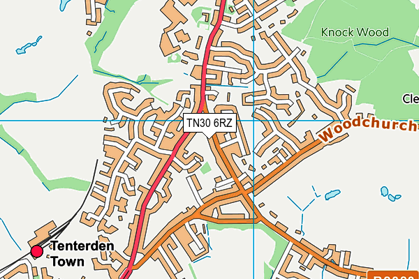 TN30 6RZ map - OS VectorMap District (Ordnance Survey) TN30 6RZ map - OS VectorMap District (Ordnance Survey)