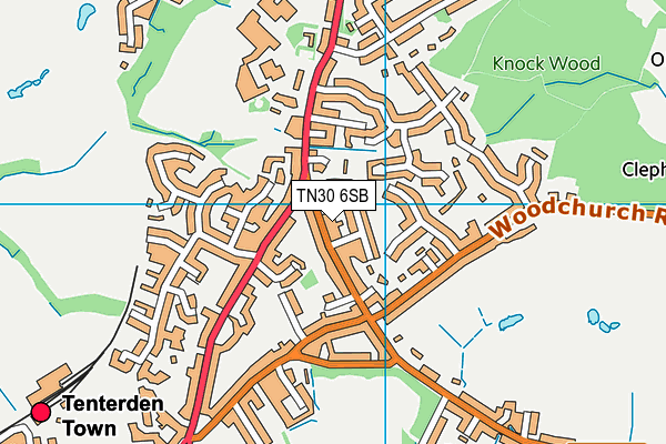 TN30 6SB map - OS VectorMap District (Ordnance Survey) TN30 6SB map - OS VectorMap District (Ordnance Survey)