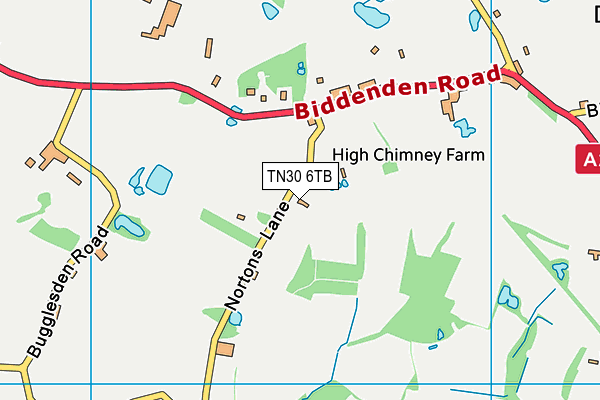 TN30 6TB map - OS VectorMap District (Ordnance Survey)