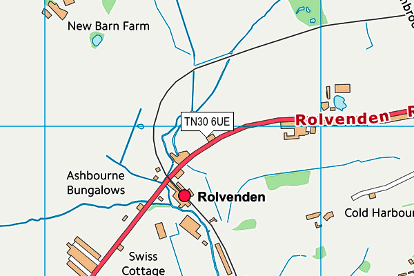 TN30 6UE map - OS VectorMap District (Ordnance Survey) TN30 6UE map - OS VectorMap District (Ordnance Survey)
