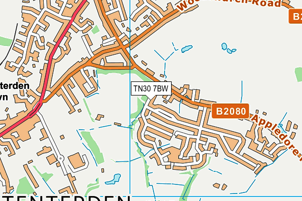 TN30 7BW map - OS VectorMap District (Ordnance Survey) TN30 7BW map - OS VectorMap District (Ordnance Survey)