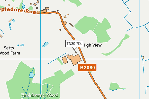 TN30 7DJ map - OS VectorMap District (Ordnance Survey) TN30 7DJ map - OS VectorMap District (Ordnance Survey)