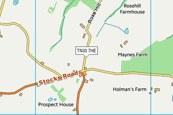 TN30 7HE map - OS VectorMap District (Ordnance Survey)