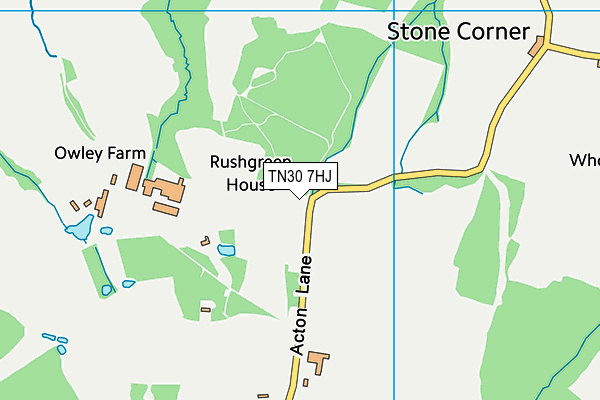 TN30 7HJ map - OS VectorMap District (Ordnance Survey) TN30 7HJ map - OS VectorMap District (Ordnance Survey)