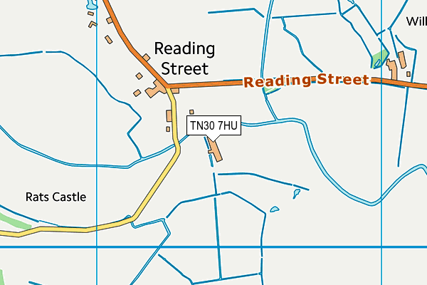 TN30 7HU map - OS VectorMap District (Ordnance Survey) TN30 7HU map - OS VectorMap District (Ordnance Survey)