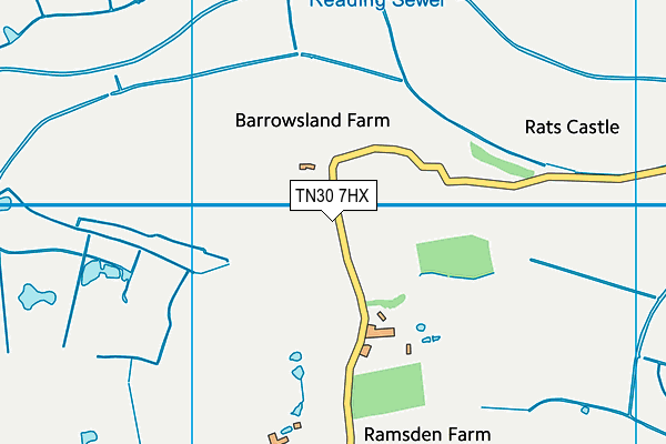 TN30 7HX map - OS VectorMap District (Ordnance Survey) TN30 7HX map - OS VectorMap District (Ordnance Survey)