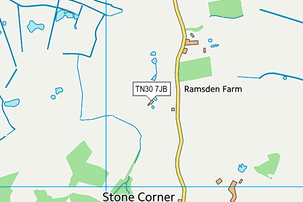TN30 7JB map - OS VectorMap District (Ordnance Survey) TN30 7JB map - OS VectorMap District (Ordnance Survey)