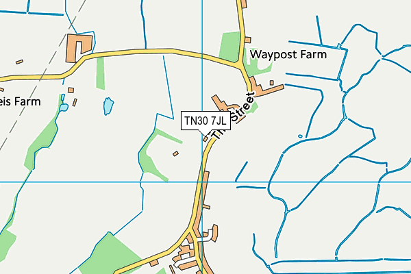 TN30 7JL map - OS VectorMap District (Ordnance Survey) TN30 7JL map - OS VectorMap District (Ordnance Survey)