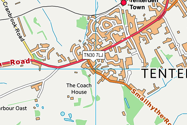 TN30 7LJ map - OS VectorMap District (Ordnance Survey) TN30 7LJ map - OS VectorMap District (Ordnance Survey)