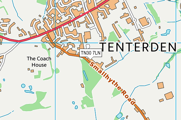 TN30 7LN map - OS VectorMap District (Ordnance Survey) TN30 7LN map - OS VectorMap District (Ordnance Survey)