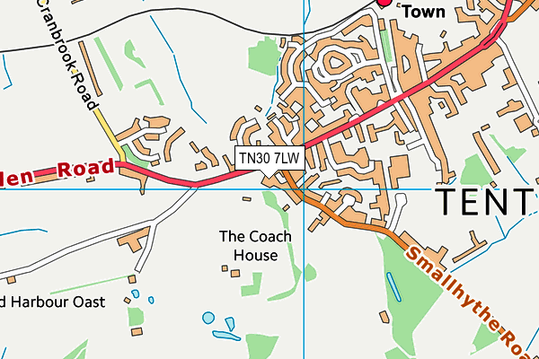 TN30 7LW map - OS VectorMap District (Ordnance Survey) TN30 7LW map - OS VectorMap District (Ordnance Survey)