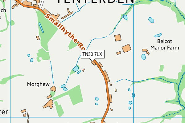 TN30 7LX map - OS VectorMap District (Ordnance Survey) TN30 7LX map - OS VectorMap District (Ordnance Survey)