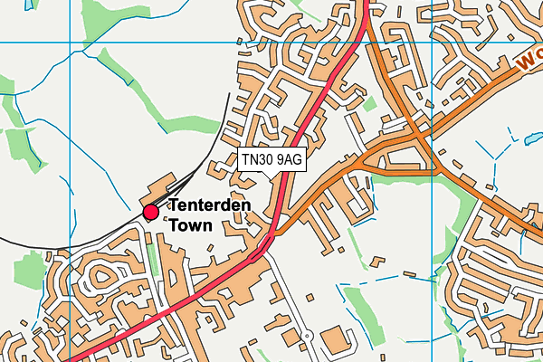TN30 9AG map - OS VectorMap District (Ordnance Survey) TN30 9AG map - OS VectorMap District (Ordnance Survey)