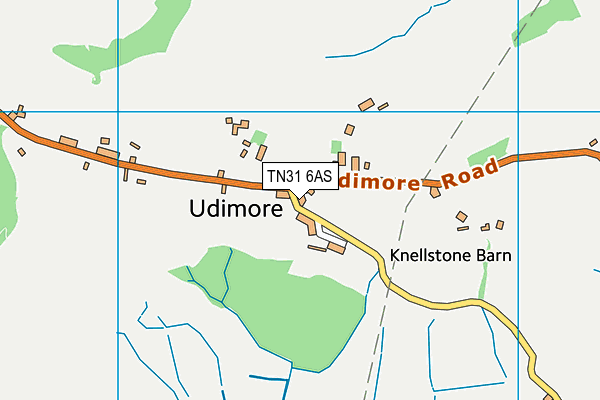 TN31 6AS map - OS VectorMap District (Ordnance Survey)