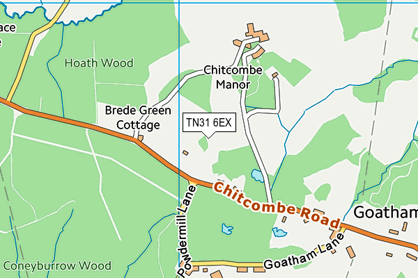 TN31 6EX map - OS VectorMap District (Ordnance Survey) TN31 6EX map - OS VectorMap District (Ordnance Survey)