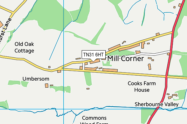 TN31 6HT map - OS VectorMap District (Ordnance Survey) TN31 6HT map - OS VectorMap District (Ordnance Survey)