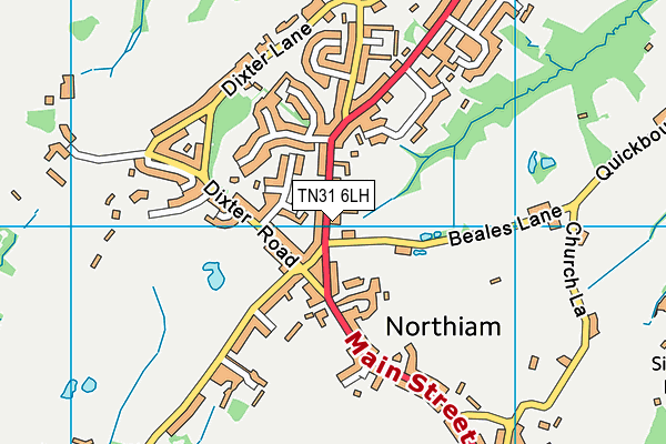 TN31 6LH map - OS VectorMap District (Ordnance Survey) TN31 6LH map - OS VectorMap District (Ordnance Survey)