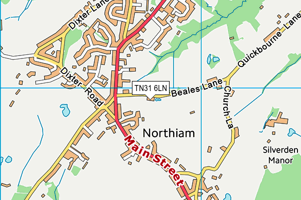 TN31 6LN map - OS VectorMap District (Ordnance Survey) TN31 6LN map - OS VectorMap District (Ordnance Survey)