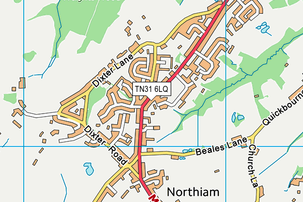 TN31 6LQ map - OS VectorMap District (Ordnance Survey) TN31 6LQ map - OS VectorMap District (Ordnance Survey)