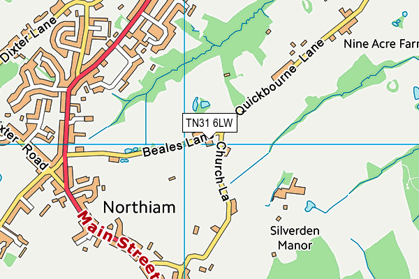 TN31 6LW map - OS VectorMap District (Ordnance Survey) TN31 6LW map - OS VectorMap District (Ordnance Survey)