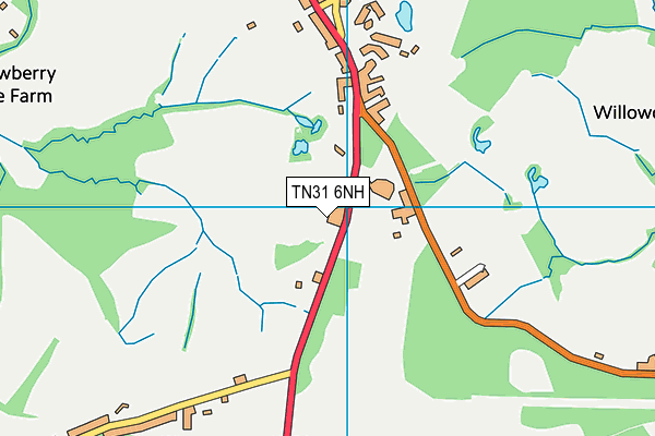 TN31 6NH map - OS VectorMap District (Ordnance Survey) TN31 6NH map - OS VectorMap District (Ordnance Survey)