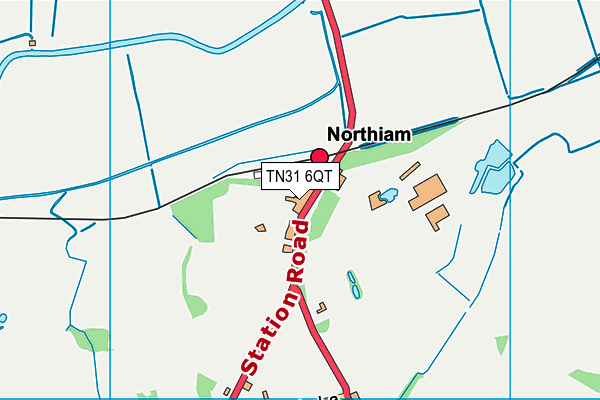 TN31 6QT map - OS VectorMap District (Ordnance Survey) TN31 6QT map - OS VectorMap District (Ordnance Survey)
