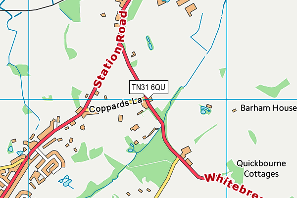 TN31 6QU map - OS VectorMap District (Ordnance Survey) TN31 6QU map - OS VectorMap District (Ordnance Survey)