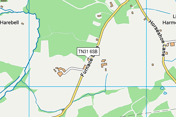 TN31 6SB map - OS VectorMap District (Ordnance Survey) TN31 6SB map - OS VectorMap District (Ordnance Survey)