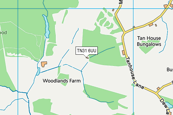 TN31 6UU map - OS VectorMap District (Ordnance Survey) TN31 6UU map - OS VectorMap District (Ordnance Survey)