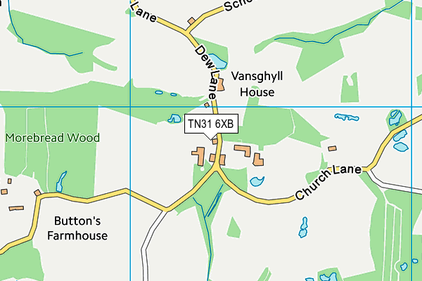 TN31 6XB map - OS VectorMap District (Ordnance Survey) TN31 6XB map - OS VectorMap District (Ordnance Survey)