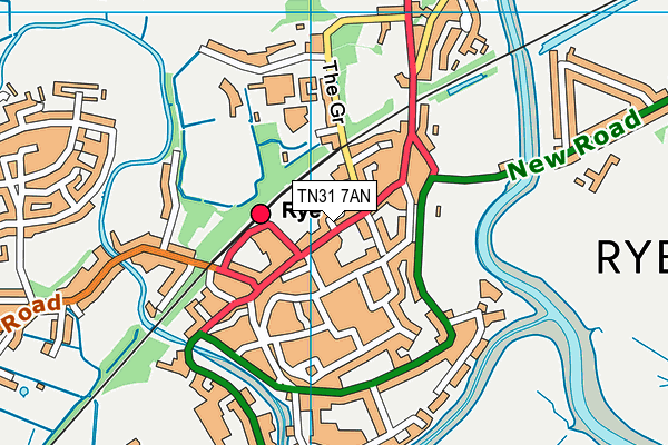 TN31 7AN map - OS VectorMap District (Ordnance Survey) TN31 7AN map - OS VectorMap District (Ordnance Survey)