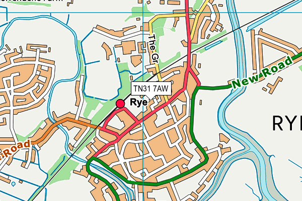 TN31 7AW map - OS VectorMap District (Ordnance Survey) TN31 7AW map - OS VectorMap District (Ordnance Survey)