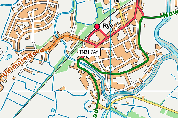 TN31 7AY map - OS VectorMap District (Ordnance Survey) TN31 7AY map - OS VectorMap District (Ordnance Survey)