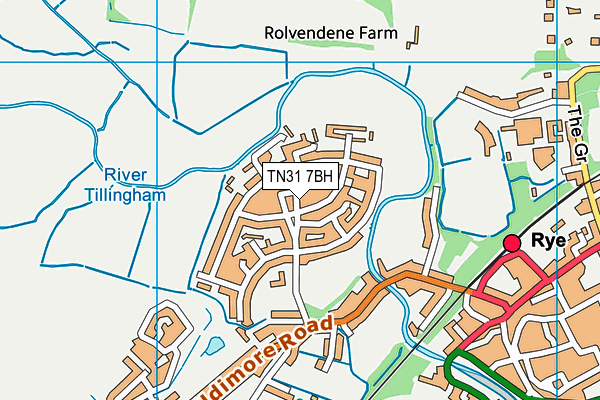 TN31 7BH map - OS VectorMap District (Ordnance Survey) TN31 7BH map - OS VectorMap District (Ordnance Survey)