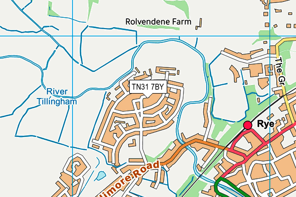 TN31 7BY map - OS VectorMap District (Ordnance Survey) TN31 7BY map - OS VectorMap District (Ordnance Survey)