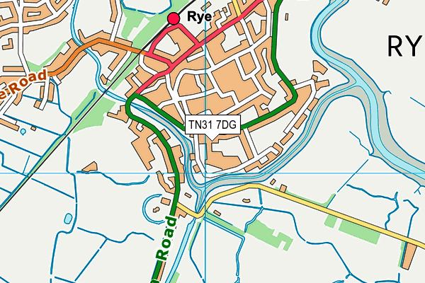 TN31 7DG map - OS VectorMap District (Ordnance Survey) TN31 7DG map - OS VectorMap District (Ordnance Survey)