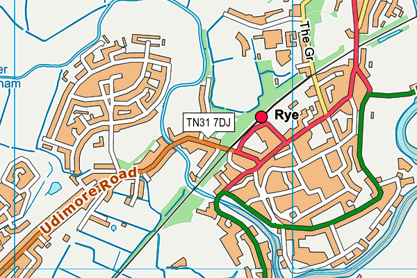 TN31 7DJ map - OS VectorMap District (Ordnance Survey) TN31 7DJ map - OS VectorMap District (Ordnance Survey)