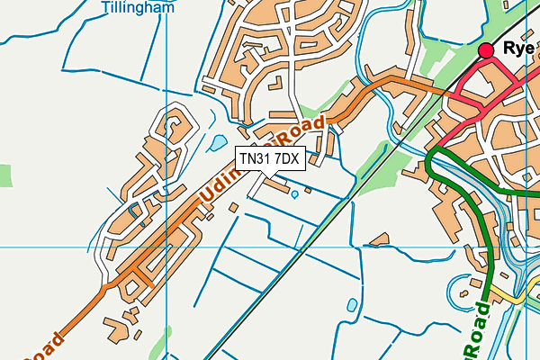 TN31 7DX map - OS VectorMap District (Ordnance Survey) TN31 7DX map - OS VectorMap District (Ordnance Survey)